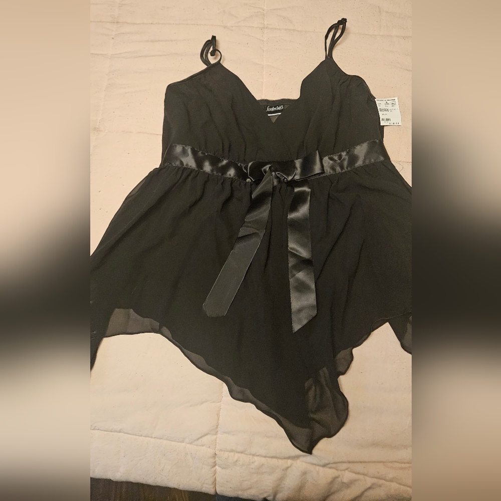 Frederick's of Hollywood black teddy (top only) NWT